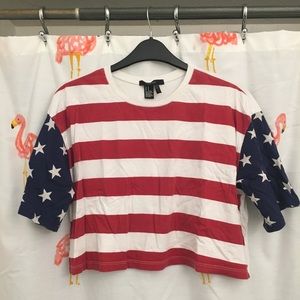 F21 American Flag Tee